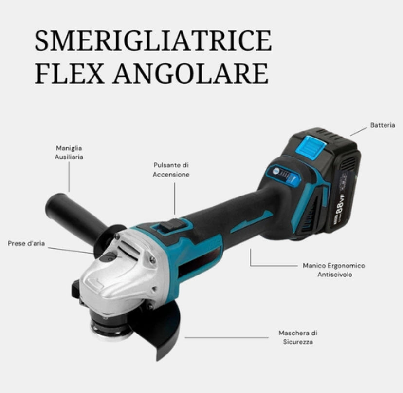 Kit Professionale 3 in 1 Avvitatore + Avvitatore a Impulsi + Smerigliatrice 88V