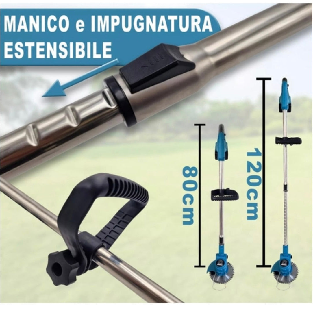 KIT DECESPUGLIATORE A BATTERIA+SOFFIATORE A BATTERIA