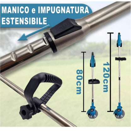 KIT DECESPUGLIATORE A BATTERIA+SOFFIATORE A BATTERIA