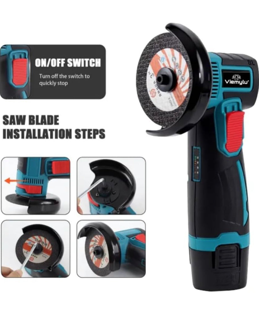 MINI FLEX SMERIGLIATRICE DOPPIA BATTERIA A LITIO 12V DISCO 76 MM FLEX, MOTORE BRUSLESS