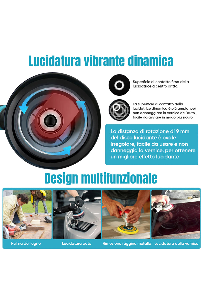 LUCIDATRICE ELETTRONICA A BATTERIA 24V 8 VELOCITÀ