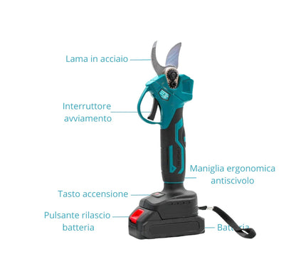 KIT 3 IN 1 DECESPUGLIATORE + MOTOSEGA + FORBICI + 4 BATTERIE 48VF