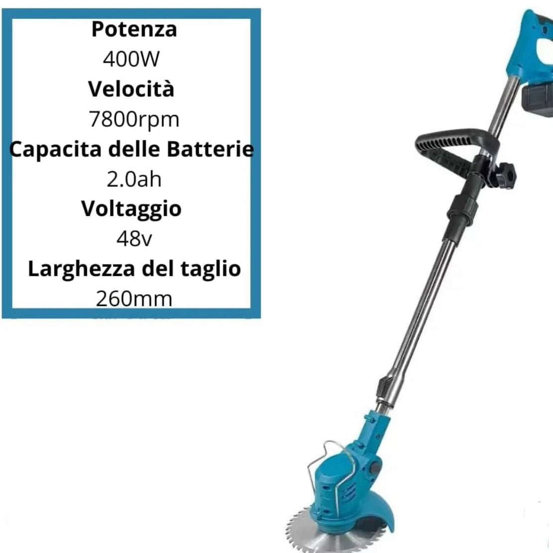 KIT DECESPUGLIATORE A BATTERIA+SOFFIATORE A BATTERIA