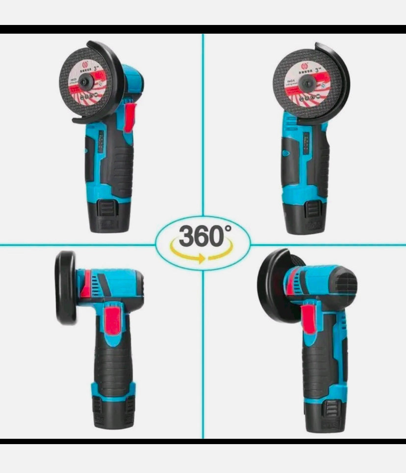 Trapano + Smerigliatrice Angolare Flex con 2 Batterie 48V mukins Kit Completo