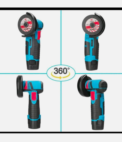 Trapano + Smerigliatrice Angolare Flex con 2 Batterie 48V mukins Kit Completo