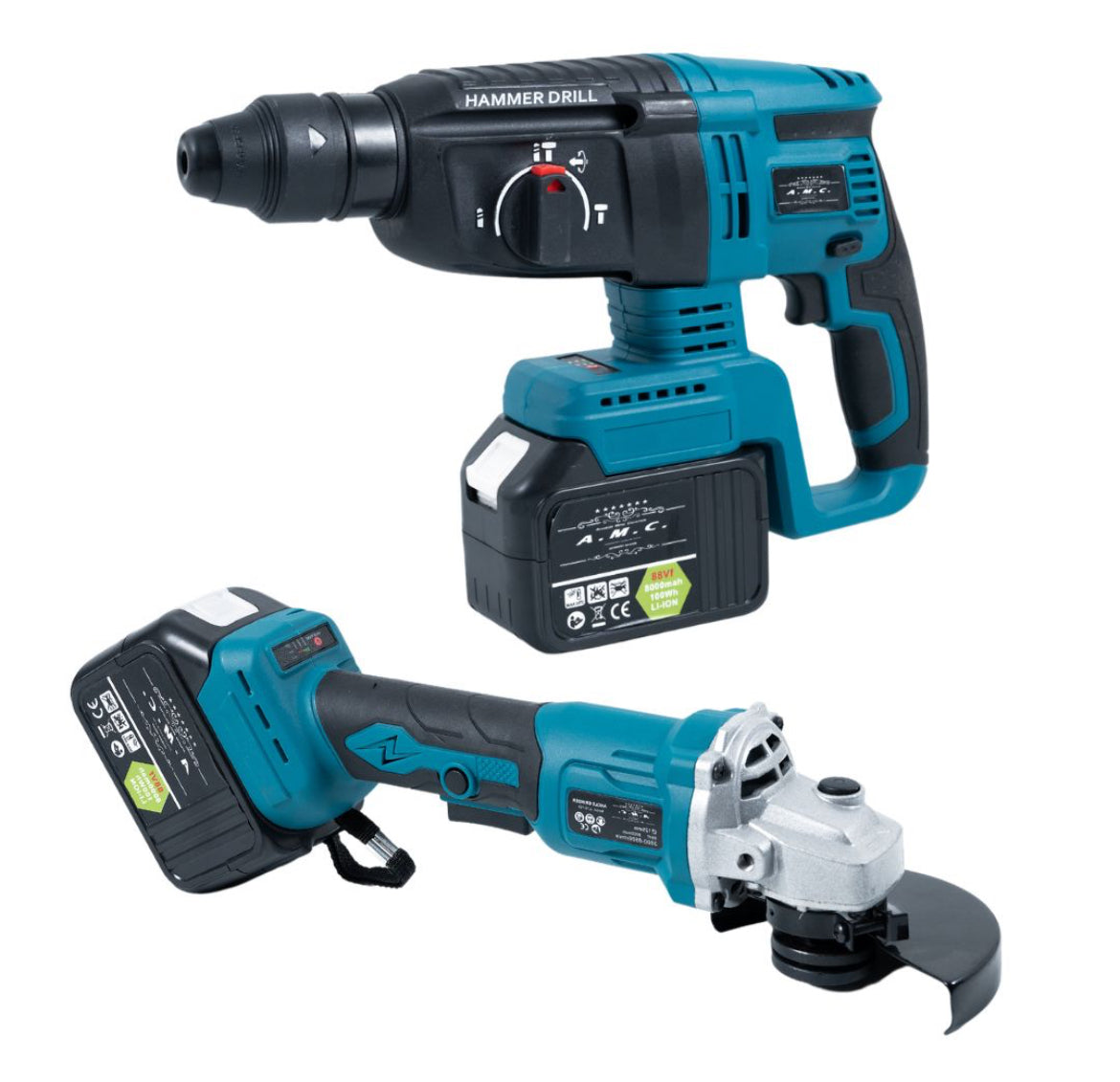 Kit 4 in 1 Avvitatore + Avvitatore a Impulsi + Smerigliatrice + Tassellatore 88V