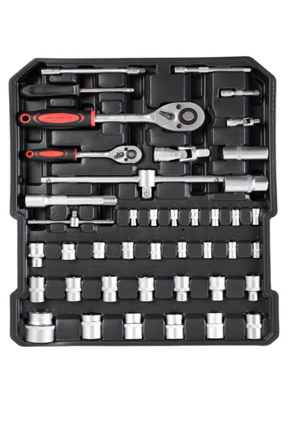 Cassetta Attrezzi Lavoro 849 PZ Valigia Completa Utensili Trolley Portautensili