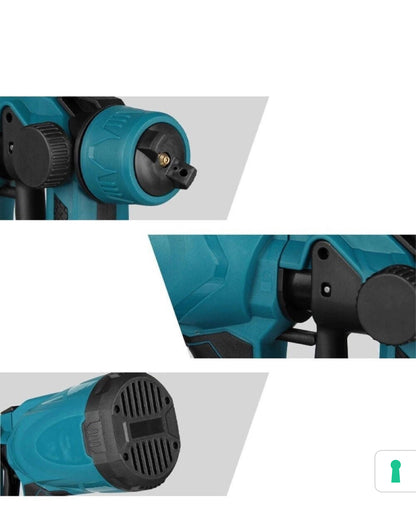 Pistola a Spruzzo Batteria 48V Cordless Professionale Vernice 800ml + 2 Batterie