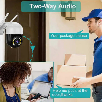 Telecamera PTZ 4K WiFi 5GHz IP67 | IP Camera Esterna con Audio Bidirezionale