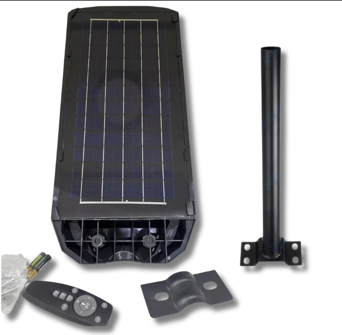 Lampione LED 400W Solare Stradale Sensore Crepuscolare Telecomando Pannello 216 Led