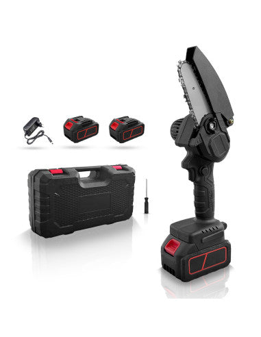 Mini Motosega Elettrica Cordless a Batteria 48VF Lama 4 Pollici per Potare