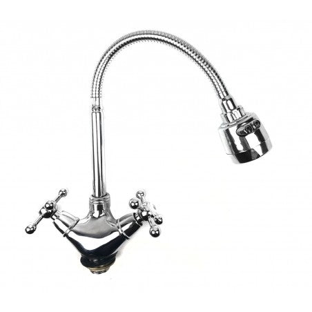 Rubinetto MARTE 870068 con braccio flessibile FUIYLIN due vie 2 modalità CROMATO